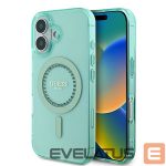 Cits mobilo telefonu aksesuārs Guess  Guess IML Rhinestones MagSafe iPhone 16 Plus Case - Green 