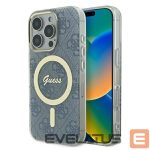 Cits mobilo telefonu aksesuārs Guess  Guess IML 4G MagSafe iPhone 16 Pro Case - Blue 