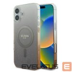 Cits mobilo telefonu aksesuārs Guess  Guess IML Glitter Gradient MagSafe Case for iPhone 16 Plus - Brown 