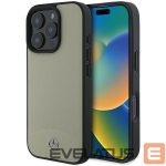 Cits mobilo telefonu aksesuārs Mercedes-Benz  Mercedes MB Textured and Plain Leather MagSafe case for iPhone 16 Pro Max - beige 