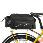 Piederums velosipēdiem Wozinsky  Wozinsky Bike Pannier Rack Bag with Shoulder Strap 9L (Rain Cover Included) Black (WBB22BK) 