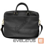 Portatīvo datoru soma Guess  Guess Saffiano Script bag for a 16" laptop - black 