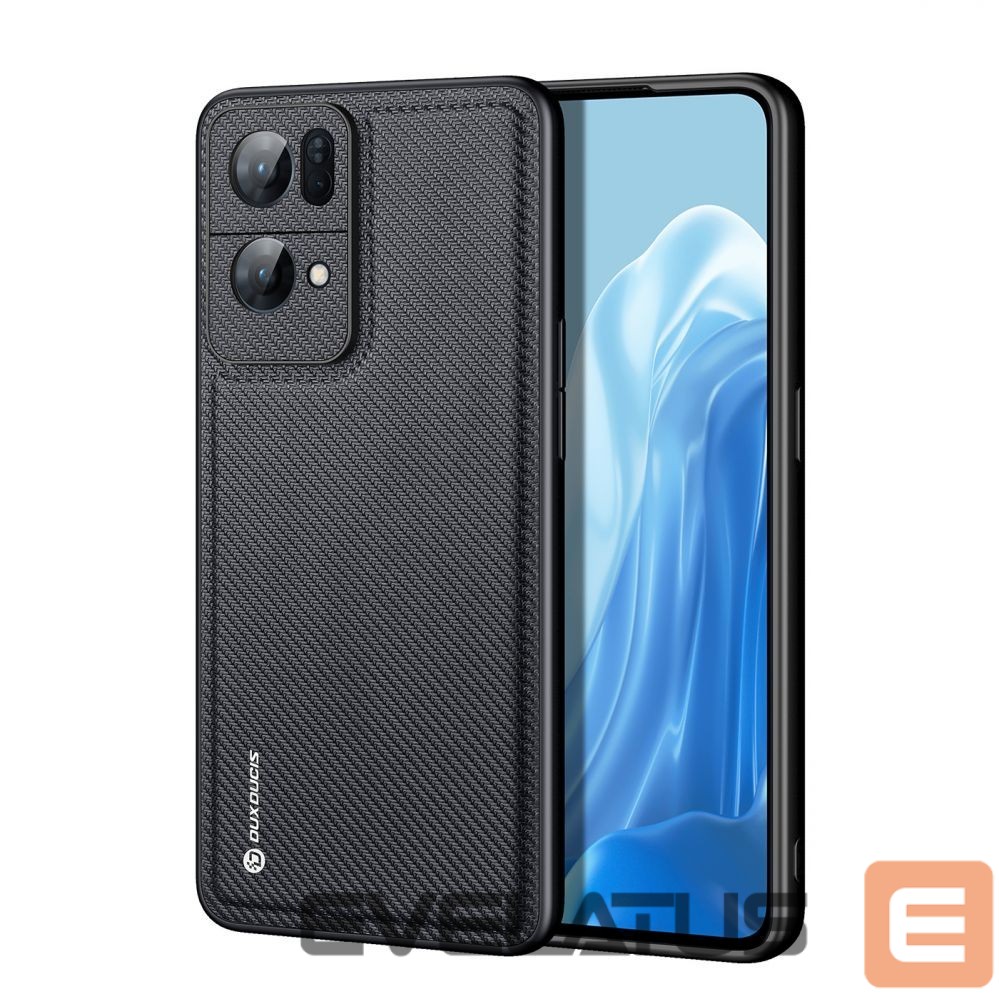 Aizmugurējais vāciņš Dux Ducis Dux Ducis Fino case cover covered with nylon material Oppo Reno7 Pro 5G black