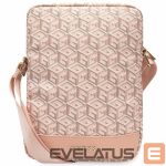 Aizmugurējais vāciņš Guess  Guess Bag GUTB10HGCFSEP 10" pink/pink GCube Stripe Tablet Bag 