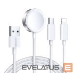Siksniņa Joyroom  Joyroom S-IW008 3-in-1 cable magnetic charger USB-A - Lightning/USB-C 1.2m - white 