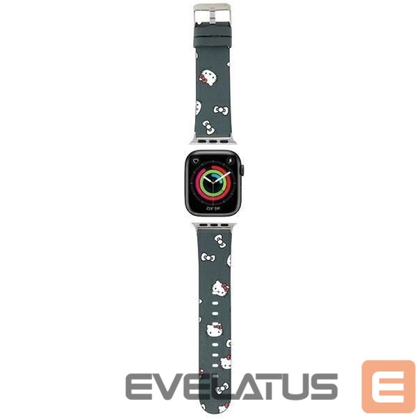 Siksniņa Hello Kitty Hello Kitty Heads & Bows Pattern Strap for Apple Watch 38/40/41mm - Black