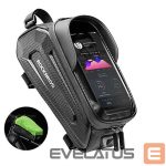 Piederums velosipēdiem Rockbros  Rockbros B68 Bike Pannier for Frame, Armored, with Phone Pocket and Cover, 1.7L - Black 