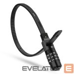 Piederums velosipēdiem Rockbros  Rockbros 3240001001 bicycle lock for 0.5 m combination - black 