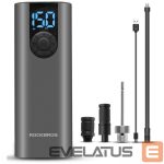 Piederums velosipēdiem Rockbros  Rockbros 42720001001 Electric Bike Pump with LED Display + USB-C - USB-A Cable - Black 