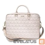 Portatīvo datoru soma Guess  Guess Quilted bag for a 16" laptop - pink 