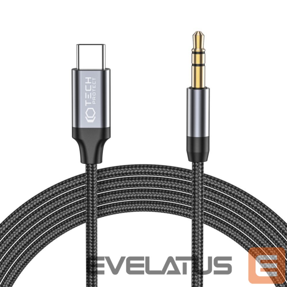 Kabelis Tech-Protect USB-C (męski) || mini jack 3.5 mm (male)