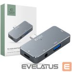 Cita datorprece Tech-Protect  HUB Tech-Protect V6 4in1 USB-C - USB-A 3.0 / USB-C PD100W / HDMI / mini jack 3.5mm - gray 