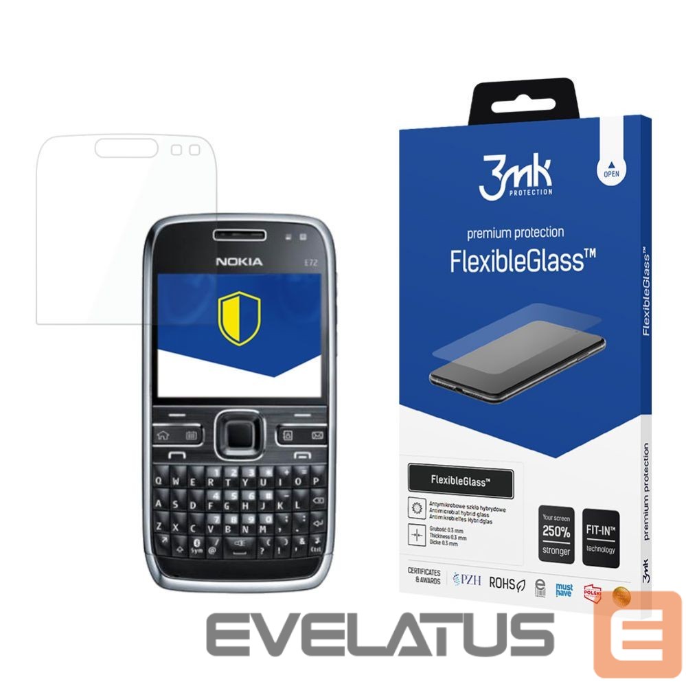 Aizsargstikls 3MK Hybrid glass 3mk FlexibleGlass for Nokia E72