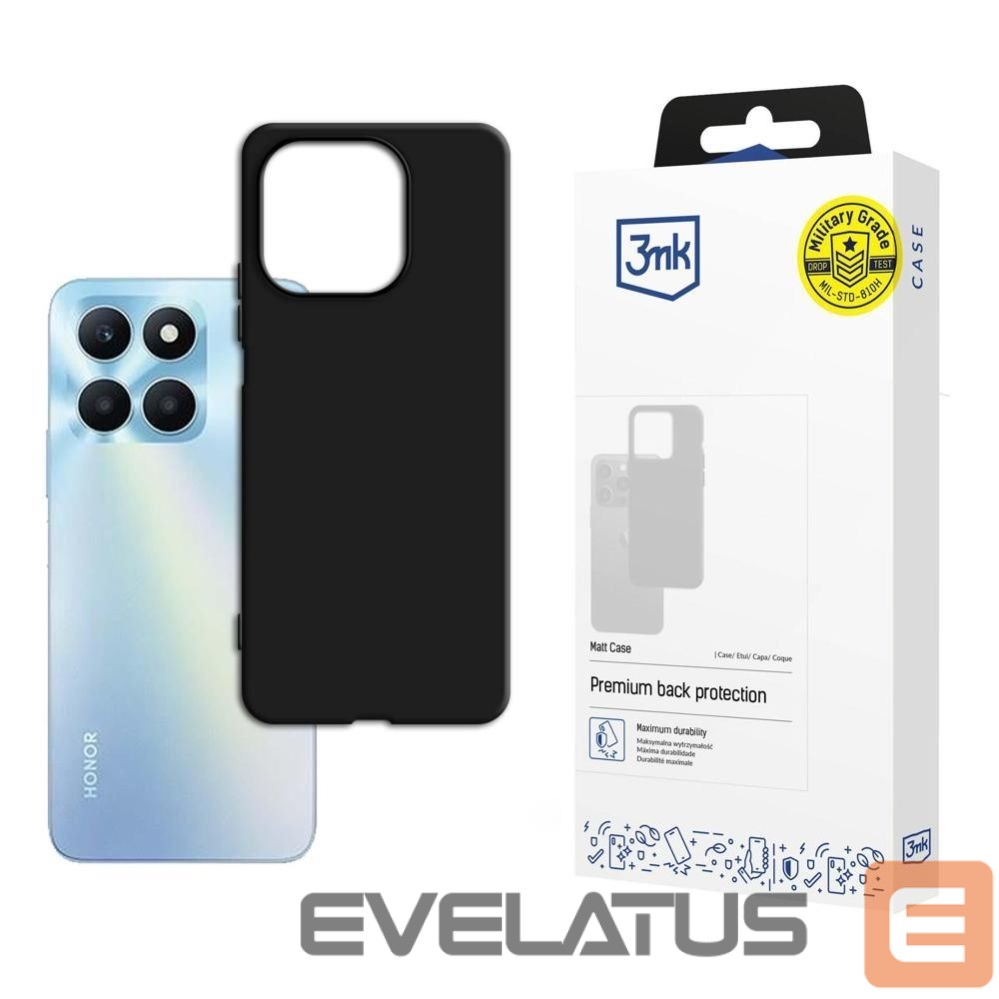 Aizmugurējais vāciņš 3MK 3mk Matt Case for Honor X6A - black