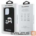 Aizmugurējais vāciņš Karl Lagerfeld  Karl Lagerfeld Silicone Case Heads Print MagSafe for iPhone 16 Pro - Black 