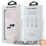 Aizmugurējais vāciņš Karl Lagerfeld  Karl Lagerfeld Silicone Nauble Heads Print MagSafe Case for iPhone 16 - Pink 