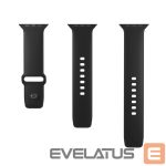 Siksniņa Puro  Puro Icon Silicone Strap for Apple Watch 38 / 40 / 41 mm - Black (2 pcs.) 