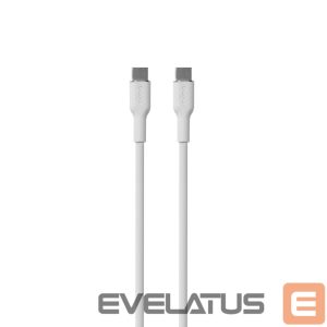 Parveidotājs Puro Elektrik  Puro Soft USB-C - USB-C 60W 1.5m silicone cable - white 