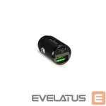 Kabelis Puro Elektrik  Puro Mini 30W Power Delivery USB-C USB-A Car Charger - Black 