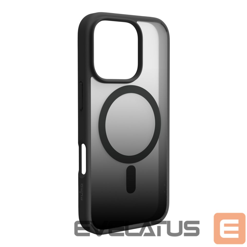Aizmugurējais vāciņš Puro Puro Gradient MagSafe Silicone Case for iPhone 16 Pro Max - Black