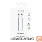 Kabelis Puro Elektrik  Puro Fabrik 60W USB-C - USB-C Cable 1.5m - Blue 
