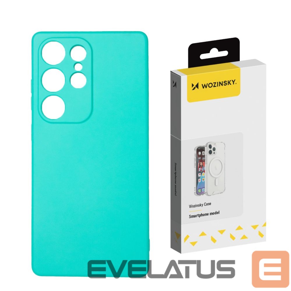Aizmugurējais vāciņš Wozinsky Wozinsky Silicone Case for Samsung Galaxy S25+ - Green