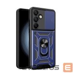 Aizmugurējais vāciņš Hurtel  Hybrid Armor Camshield with Stand and Camera Cover for Samsung Galaxy A56 - Blue 