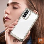 Aizmugurējais vāciņš Hurtel  Outer Space Case for Samsung Galaxy A56 Cover with Flexible Frame - Semi-Transparent, Black 