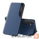 Aizmugurējais vāciņš Hurtel  Eco Leather View Case elegant case with flap and stand function for Samsung Galaxy A26 - blue 