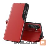Aizmugurējais vāciņš Hurtel  Eco Leather View Case elegant case with flap and stand function for Samsung Galaxy A26 - red 