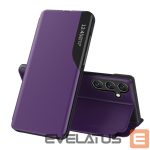 Aizmugurējais vāciņš Hurtel  Eco Leather View Case elegant case with flap and stand function for Samsung Galaxy A26 - purple 