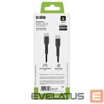 Kabelis SBS  SBS TECABLETCC3M USB-C - USB-C 3m Cable - Black 