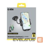 Auto turētājs SBS  SBS TE0UCH20W Smartphone Holder for 6.8" on Glass - Black 