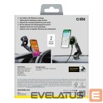 Auto turētājs SBS  SBS TESUPMAGEXTWIR15W Telescopic Smartphone Holder with Wireless Charger, MagSafe Compatible, for Windshield and Dashboard - Black 
