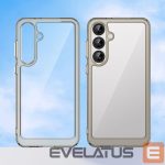 Aizmugurējais vāciņš Hurtel  Outer Space Case for Samsung Galaxy A36 Cover with Flexible Frame - Semi-Transparent, Black 
