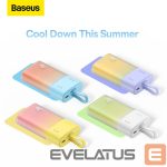 Ārējais akumulators Baseus  Baseus Popsicle 5200mAh 20W Powerbank with Built-in Lightning Cable (+ White Baseus Simple USB-C - USB-C 60W/20V/3A/30cm Cable) - Blue-Orange 