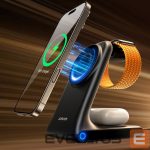 Adapteris Joyroom  Joyroom JR-W15 Wireless Charger 3 in 1 Charging Station with MagSafe - Black 