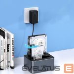 Cita datorprece Orico  Orico 6626C3-C-V1 2-Drive Docking Station with Offline Clone Function 2.5"/3.5" SATA HDD/SSD - Gray 