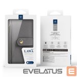 Aizmugurējais vāciņš Dux Ducis  Dux Ducis Lawa Leather Case for Samsung Galaxy S25+ with Detachable Magnetic Wallet - Gray 