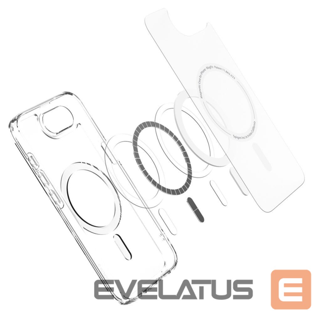 Aizmugurējais vāciņš Spigen Spigen Ultra Hybrid MagSafe iPhone 16e Case - White, Translucent