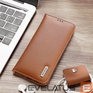 Aizmugurējais vāciņš Dux Ducis  Dux Ducis Hivo Samsung Galaxy S25 Edge Case with Flip and RFID Protection - Brown 