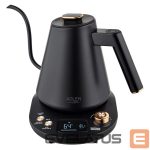Tējkanna Adler  Kettle | AD 1349 | Electric | 1100 W | 1 L | Stainless steel | 360° rotational base | Black/Gold 