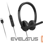 Vadu austiņas Lenovo  Headset | USB-A Stereo Gen 2 | Built-in microphone | Wired | Black 