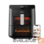 Galda grils Midea  Two Zone Airfryer | MAD1100DADK | Power 1850 W | Capacity 4.4/6.4 L | Rapid Air technology | Black 
