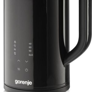 Tējkanna GORENJE  Kettle | K17DWDII | Electric | 2200 W | 1.7 L | Stainless Steel | 360° rotational base | Black 