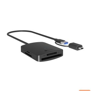 Parveidotājs Raidsonic  4-in-1 Card Reader with USB 3.2 Gen 1 Type-A + Type-C | IB-CR302-CU3 