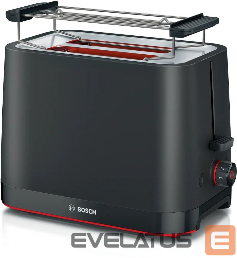 Tosters Bosch Compact Toaster | TAT3M123 MyMoment | Power 950 W | Number of slots 2 | Housing material Plastic | Black