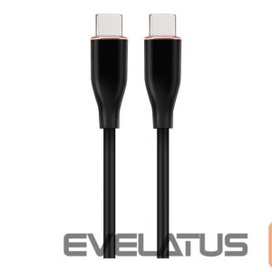 Lādētājs Cablexpert  Premium Silicon Type-C Power Delivery (PD) Charging and Data Cable, 1.5 m | CC-USB2S-CMCM-1.5M-BK 