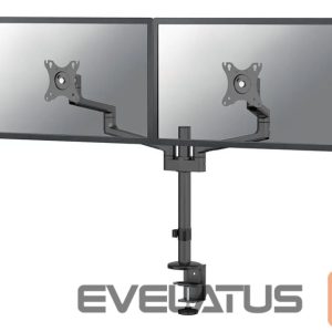 TV kronšteini NEOMOUNTS  NEXT Lite DS60-425BL2 Dual monitor arm - 17-27" - 0-8 kg/screen - space saving T-Rex model - 100% plastic-free packaging - black 