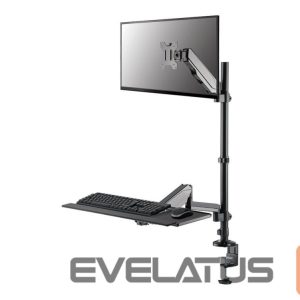 TV kronšteini NEOMOUNTS  DS90-325BL1 Sit-stand workstation desk 1 screen - 17-32" - 1-9 kg (curved 6 kg) - gas spring - black 